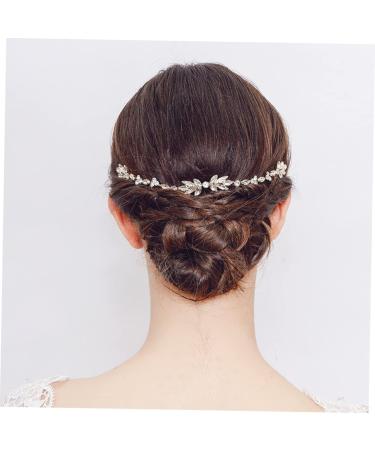 Angoily Bridal Wedding Comb Styling Comb Womens Hair Clips Accessories for Hair Bridal Hair Vines Hair Styling Accessories Hair Comb Blush Gold Hairpieces Zircon Soft Chain Bride Modeling - Buy Online on GoSupps.com