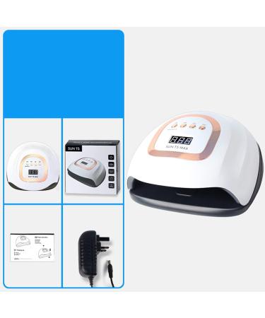 Felenny 220W UV LED Nail Dryer Lamp | Fast Gel Polish Curing | 4 Timer Settings | Auto Sensor | Professional Nail Art Design - Buy Online on GoSupps.com