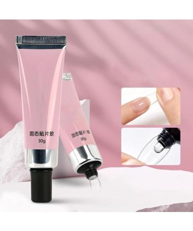 Mbiyhgta Solid Nail Glue Solid Nail Glue Gel 30G Clear Gel for Nails UV Gel Glue Super Strong Adhesive Pressure On Nails Long Lasting for Home  - Buy Online on GoSupps.com