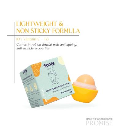 Beauty Serum Stick 8g | Travel-Friendly Roll-On with Niacinamide Vitamin C & Glycerin | Fights Dullness - Buy Online on GoSupps.com