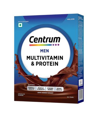 Men Multivitamin & Protein 200g Powder (Chocolate)| Vitamins Minerals to support Overall Health (Veg)| Zero Added Sugar