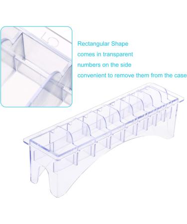Rectangular Plastic Blade Organizer for 10 Blades Clipper Comb Holder Storage Case Rack 10 Grid Base for Hair Clipper Limit Comb Guide Comb Storage Organizer - Buy Online on GoSupps.com