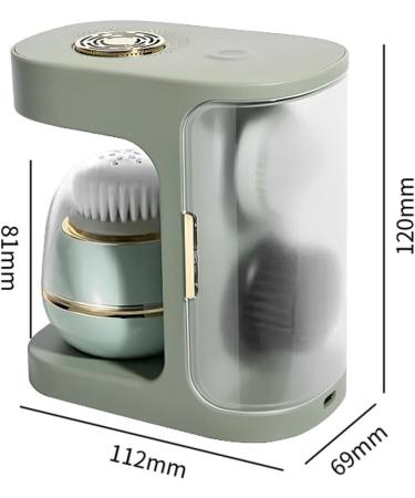 Electric Facial Cleansing Brush Beauty Products USB Charging Waterproof Exfoliating Brush with 3 Brush Head for Office Home - Buy Online on GoSupps.com