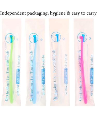 MAQ 12-Part Manual Interspace Toothbrush | Soft BPA-Free Dental Brushes for Orthodontic Bridges | Slim Design for Difficult Areas | Deep Green & White - Buy Online on GoSupps.com