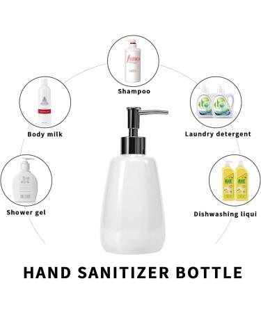 TOOZFO White Ceramics Hand Soap Dispenser 10oz300ml Elegant Pump Top for Bathroom - Empty Shampoo Bottles - Buy Online on GoSupps.com