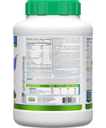 ALLMAX Naturals Nutrition - ISONATURAL - 100% Ultra-Pure Natural Whey Protein Isolate - Chocolate - 5 Pound (665553213736) - Buy Online on GoSupps.com