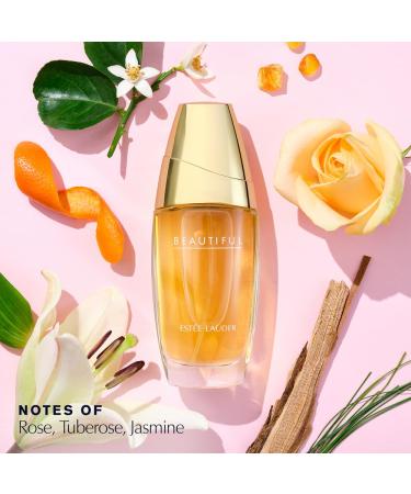 Est e Lauder Beautiful Eau de Parfum Spray with Notes of Rose Lily Tuberose & Orange Flower | Women's Perfume 3.4 Fl Oz (Pack of 1) - Buy Online on GoSupps.com
