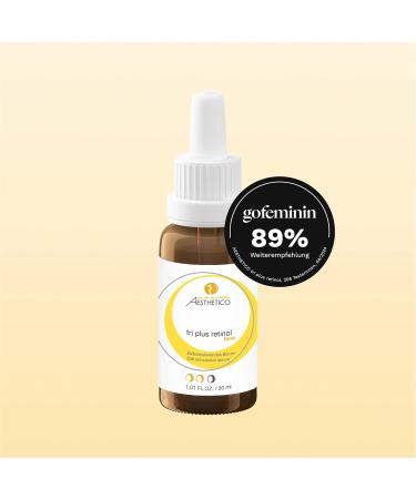 AESTHETICO tri plus retinol intensive corrective serum with retinol retinyl palmitate bachiol and plant extracts improves skin structure and reduces wrinkles 30 ml - Buy Online on GoSupps.com