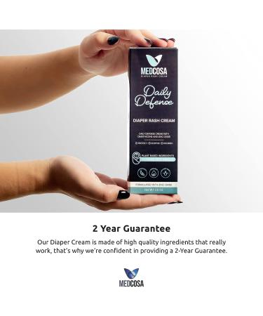 Medcosa Diaper Cream Twin Pack | Zinc Oxide Baby Butt Cream for Diaper Rash Protection, Soothing & Redness Reduction - Buy Online on GoSupps.com