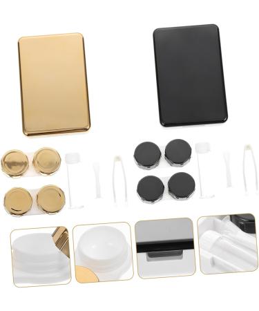Ultechnovo Mirror Color Glasses Box & Cleaning Kit - Practical Contact Lens Container Set for Cosmetics - International Shipping Available - Buy Online on GoSupps.com