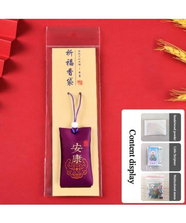 Spiritual Salt with Sachet Fragrant Bag Empty Bag Carrying Pouch Bag Hanging Good Blessings Wishes Pendant Style Chinese - Buy Online on GoSupps.com