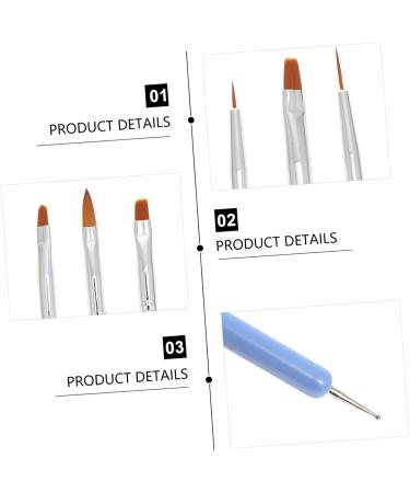 Mikinona 1 Set Nail Pen Manicure Supplies Nail Art Drawing Pen Nail Dotting Tool Kit Gel Nail Brush Nail Art Liner Brush DIY Nail Painting Tool Kit De U as De Gel Nails Supplies Lotus Wood - Buy Online on GoSupps.com