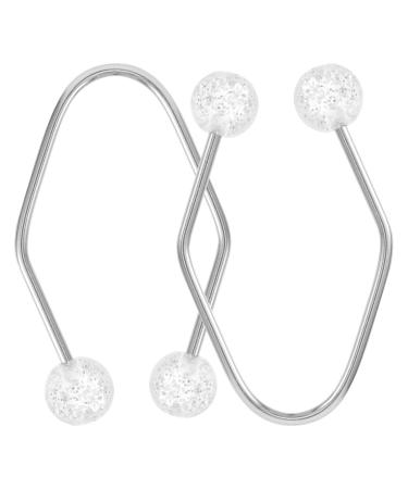 Beavorty 2pi ces Outils Pour Fossettes Fabricant De Fossettes Pour Joues Entra neur De Muscles Faciaux 4.00X2.50X0.50CM Blanc