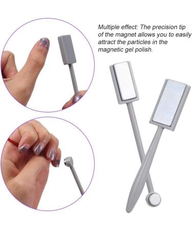 Nail Art Magnet Pen Double Head Flower Design Pen Magnetic Pick-Up Tool Cat Eye Magnetic Stick Flower Magnet Pen - Buy Online on GoSupps.com