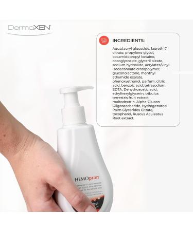 DermoXEN HEMOpran Intimate Washing Gel for Daily Perianal Hygiene Gentle Cleansing Without SLS and Parabens For Sensitive Skin Suitable for Men Women and Children - Buy Online on GoSupps.com