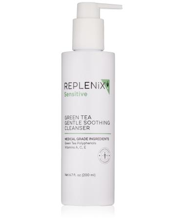 Replenix Green Tea Gentle Soothing Cleanser - Medical Grade Face Wash  Creamy Face Cleanser for Sensitive Skin  Soothing  Reduces Redness  6.7 oz