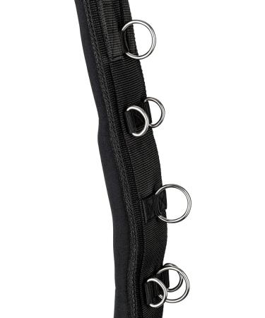 Equinate Conway Lunging Girth with Memory Foam for Thoroughbreds - 17 Side Reins & 2 Snap Hooks - Adjustable Waist Circumference | International Shipping Available - Buy Online on GoSupps.com