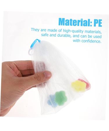 Baluue 12 Pcs Foaming Net Soap Saver Mesh Soap Foaming Bag Soap Saver Bags Soap Exfoliating Bag Pe - Buy Online on GoSupps.com