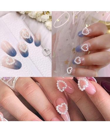 500Pcs Creamy White 3D Nail Charms Multi Shapes | Nail Art Pearls for Manicure & DIY Crafts | Jewelry Accessories - Buy Online on GoSupps.com