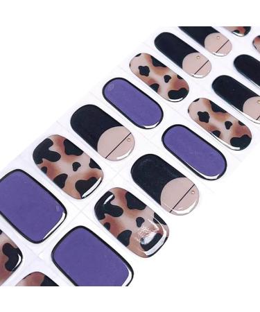  NOOVES NOOVES NAILS Premium Precurated Gel Nail Sheets - Cheetah Passion - Nail Art | Semi-Permanent Gel Nail Strips | Semi-Permanent Gel Nail Stickers | Gel Nail Stickers | Gel Nails - Buy Online on GoSupps.com