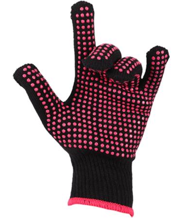 Dewedrt Double-Sided Hair Straightener Curling Tong Hairdressing Heat Finger Gloves Hair Salon Tools Outdoor Barbecue Gloves - Buy Online on GoSupps.com