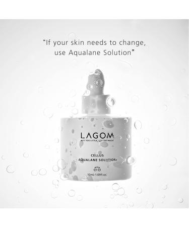 LAGOM Cellus Aqualane Solution Serum - Natural Squalane Face Essence for All Skin Types - 50ml | Anti-Aging & Texture Firming Formula - Buy Online on GoSupps.com