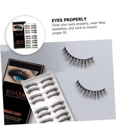 FOMIYES 30 Pairs Fake Eyelashes 3d Lashes Extension Thick Eyelashes Fluffy Eyelashes Carnival Makeup Supplies Masquerade Makeup Accessories Line Strip Lashes Chemical Fiber Extend Natural - Buy Online on GoSupps.com