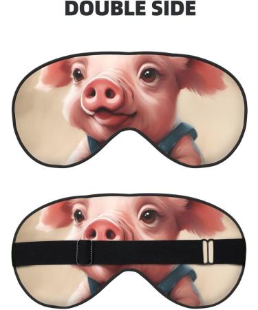 SSIMOO Naughty Pigs Baby Sleep Mask - Adjustable Breathable & Fashionable Eye Mask for Kids' Comfort | International Shipping Available - Buy Online on GoSupps.com