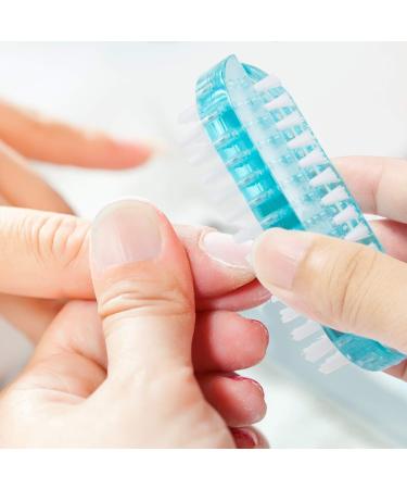 Eurobuy Nail Cleaning Brush 2 Different Kinds of Nail Brushes Nail Hand Scrubbing Cleaning Brush with Plastic Handle Hand Toes Nail for Home Salon Use blue - Buy Online on GoSupps.com
