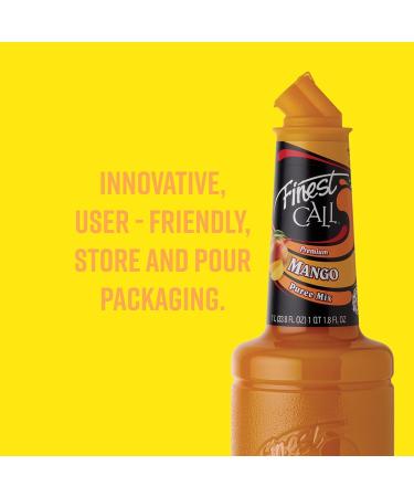 Finest Call Mango Puree 1 Litre - Premium Fruit Puree for Cocktails, Cooking & Baking - Buy Online on GoSupps.com