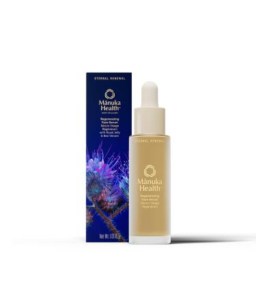 Manuka Health Regenerating Serum for Face with Manuka Honey Bee Venom & Royal Jelly 30 ml / 1.01 oz Clinically Proven Face Serumwith Hyaluronic Acid Hydrates and Improves Fine Lines & Wrinkles