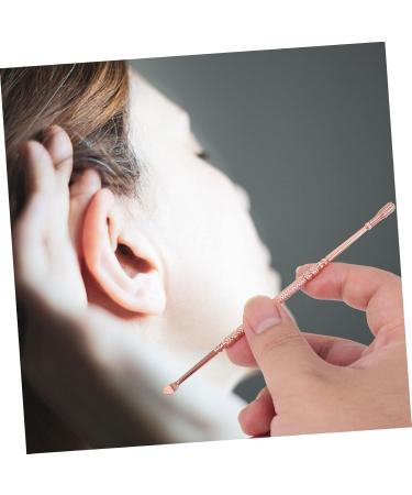 Spiral Ear Spoon - Dual Use Portable Ear Wax Cleaner | Reusable Outdoor Ear Picker | Compact Rose Gold 13x0.5CM - Buy Online on GoSupps.com
