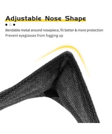 50 Pcs SfAVEreak Black Face Masks - Premium Comfort & Protection - Buy Online on GoSupps.com