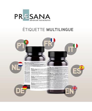 PRAESANA - Hair- Hair Shine and Beauty - Food Supplement - 4 Tablets/day - 20 days program - Made in France - Buy Online on GoSupps.com