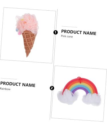 Buy 2pcs Rainbow Bath Sponges - Exfoliating Mesh Pouf Shower Balls for a Luxurious Bath Experience | Bath Accessories & Loofah Scrubber - Buy Online on GoSupps.com