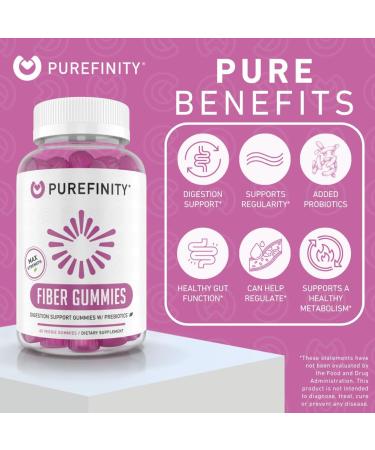 PUREFINITY Fiber + Super Greens Gummies Bundle (Inulin FOS Prebiotic Fiber Gummies + Super Greens Gummies Daily Supergreens with Spirulina Alfalfa Spinach Broccoli Beet Root Acai) - Buy Online on GoSupps.com