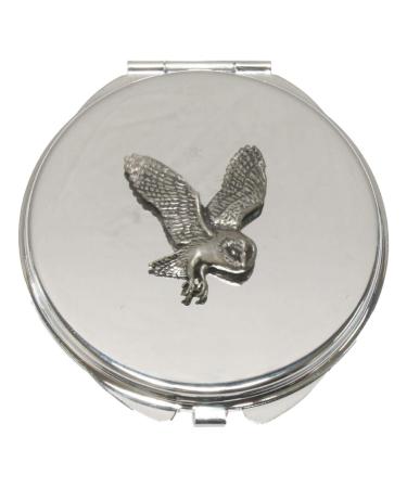 Barn Owl Compact Mirror Handbag Gift With Free Engraving 21