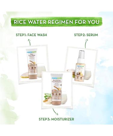 Mamaearth Rice Water Face Serum | 10% Niacinamide & 98% Pure Rice Water | Hydrates Evens Skin Tone & Improves Skin Texture | Lightweight & Fast-Absorbing | For All Skin Types | 1.69 Fl Oz (50ml) - Buy Online on GoSupps.com