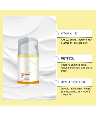  JASUBAI Firming Neck Cream Collagen Retinol Hyaluronic Acid Firming Skin Firming Lotion Neck Moisturizing Cream Anti Aging Face Cream - Buy Online on GoSupps.com