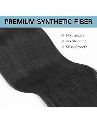 24 AISI BEAUTY Drawstring Ponytail - Natural Black Straight Hair Extensions for Women - Buy Online on GoSupps.com