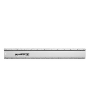 Alumicolor AlumiCutter Aluminum Steel Straight Edge for Office  School  Engineering and Framing  12IN  Silver Silver 12IN - Buy Online on GoSupps.com