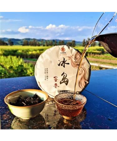 HELLOYOUNG 357g G teau de th Pu-erh naturel original du Yunnan Ce th vert biologique chinois offre des saveurs intenses la fois fortes et douces - Buy Online on GoSupps.com