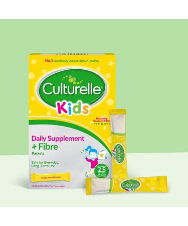 Culturallle Kids Probiotic - 20 Strains 2.5 Billion Cultures Natural Fiber | Vegan Lactobacillus Rhamnosus GG for Healthy Children - Buy Online on GoSupps.com