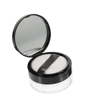 Housoutil 1 Set Loose Powder Box Powder Box Empty Powder Holder Powder Puff for Body Puff Powder Container Cream Container Travel Cream Jar Foundation Jar Powder Can Cosmetic Office Plastic