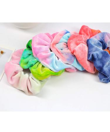 Valiclud 6-Piece Rainbow Hair Tie Set - Soft Elastic Scrunchies for Women & Girls - Colorful Bobbles & Hair Accessories - Buy Online on GoSupps.com