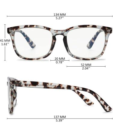 Koosufa Blue Light Filter Reading Glasses for Men & Women | Anti-Tired Computer Glasses with Strength Options 0.0 to 4.0 | Stylish Leopard Design - Buy Online on GoSupps.com