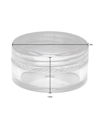 Buy Nalati 50 Pack Clear 5g/5ml Jars with Screw Lid - Perfect for Acrylic Powder Rhinestones & Nail Accessories - International Shipping Available! - Buy Online on GoSupps.com