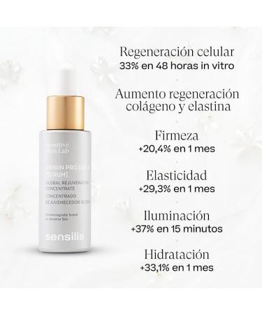 Sensilis Origin PRO EGF5 Global rejuvenating concentrated serum firms and protects the skin corrects wrinkles with 5 cell growth factors suitable for combination or oily skin 30 ml - Buy Online on GoSupps.com
