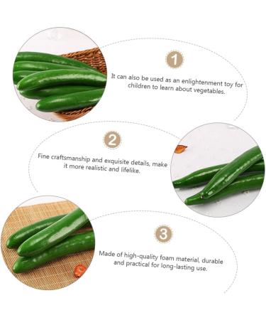 Abaodam 20 Pcs Cucumber Model Green Plants Lifelike Vegetables Realistic Vegetable Window Fake Cucumber Greenx2pcs 24X3CMx2pcs - Buy Online on GoSupps.com