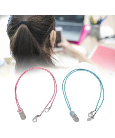 2 Pieces Hearing Aid Clips Anti Lost Lanyard Portable Security Clip Fixation Cord Hang Rope for Adults Seniors Kids and Blue - Buy Online on GoSupps.com